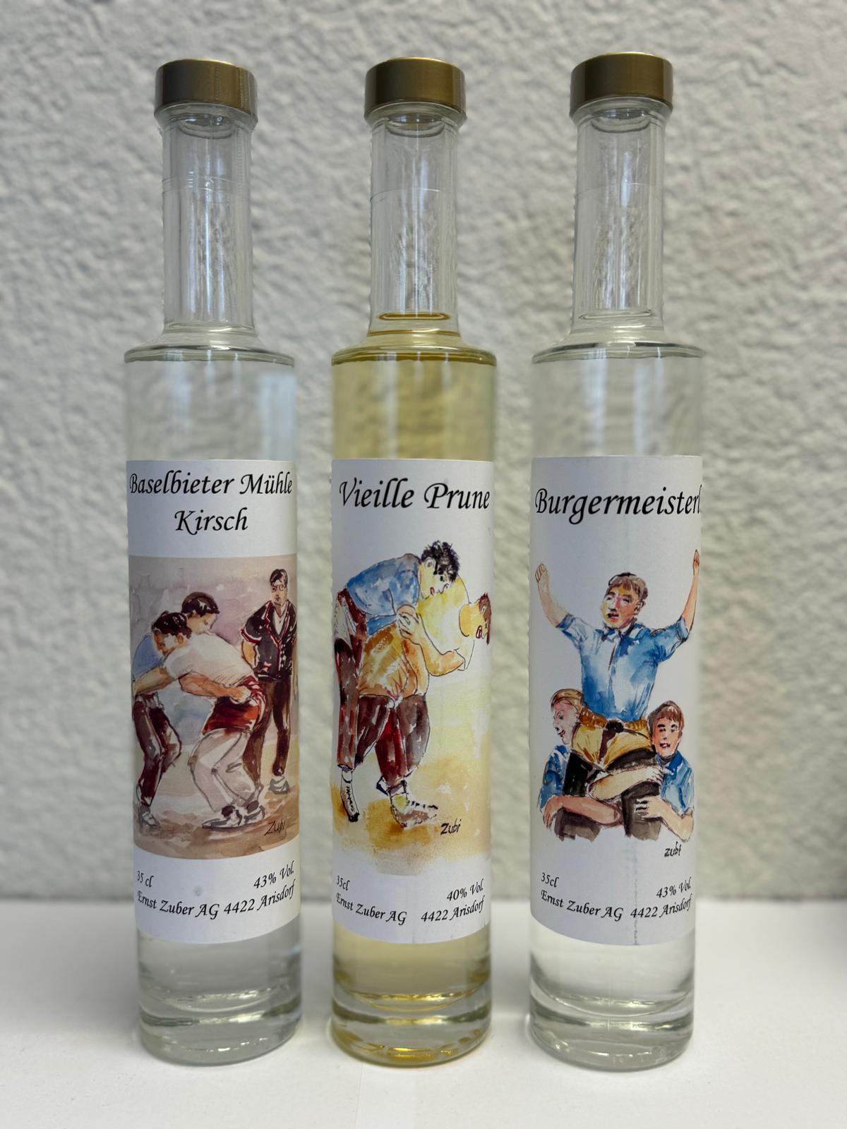 Sonderedition Schwinger Trio 3 x 35cl Kirsch/Vieille Prune/Kräuter Zuber