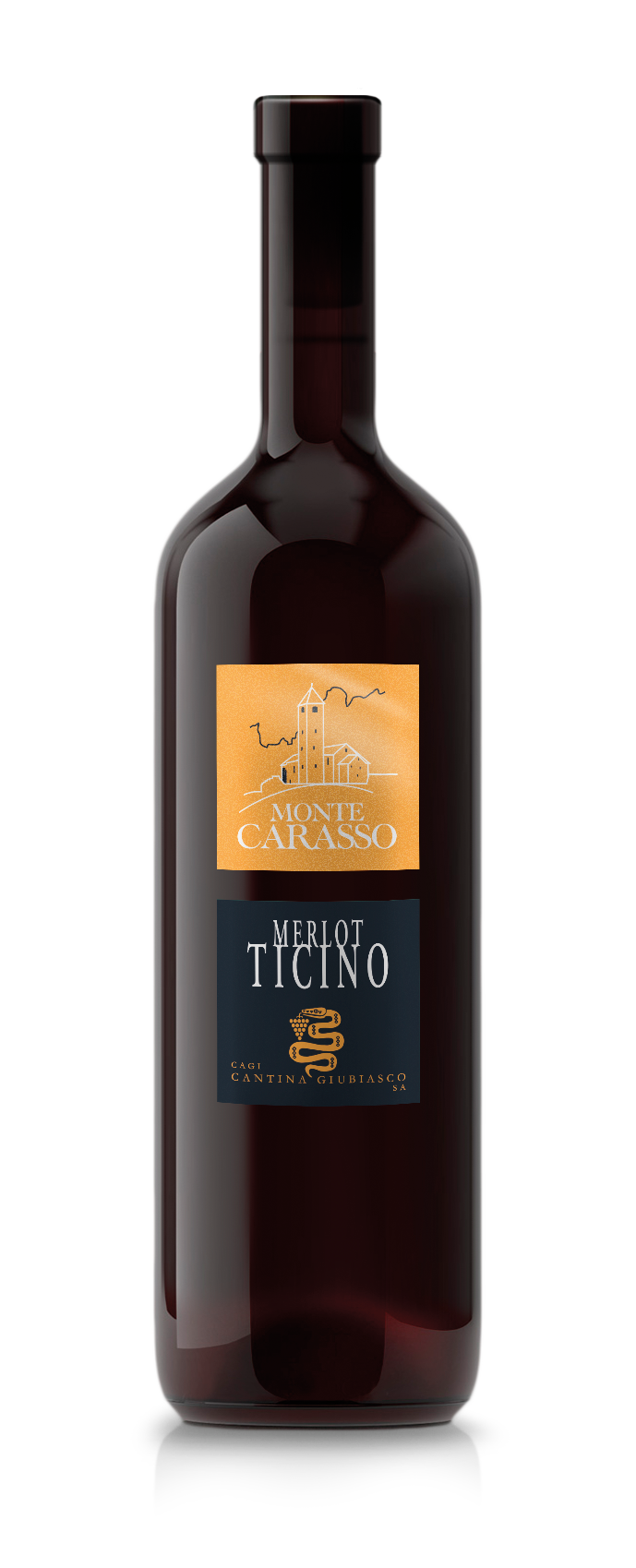 Merlot "Monte Carasso" 2021 Ticino DOC Cantina Giubiasco
