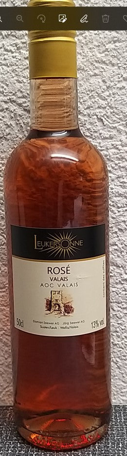 Rosé 50 cl AOC Valais Weingut Seewer (Leukersonne)