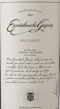 1884 Malbec Estate Grown Bodegas Escorihuela