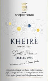 KHEIRÈ Grillo  Riserva BIO Sicilia DOC 2021